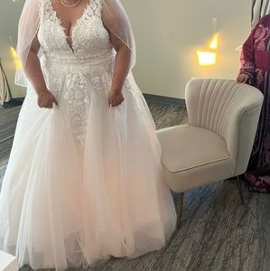 Mori Lee Size 24 Blush Wedding dress